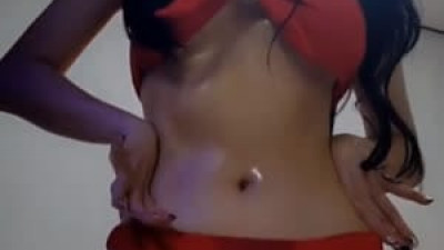 레알  오일 바르는 아프리카 BJ 퓨리 빨간 비키니