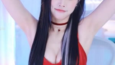 깔끔한  산타걸이 된 BJ 유은 겨드랑이 가슴골