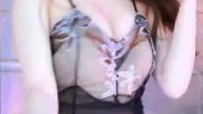 레알  BJ 재희 시스루 망사 슬립 가슴골
