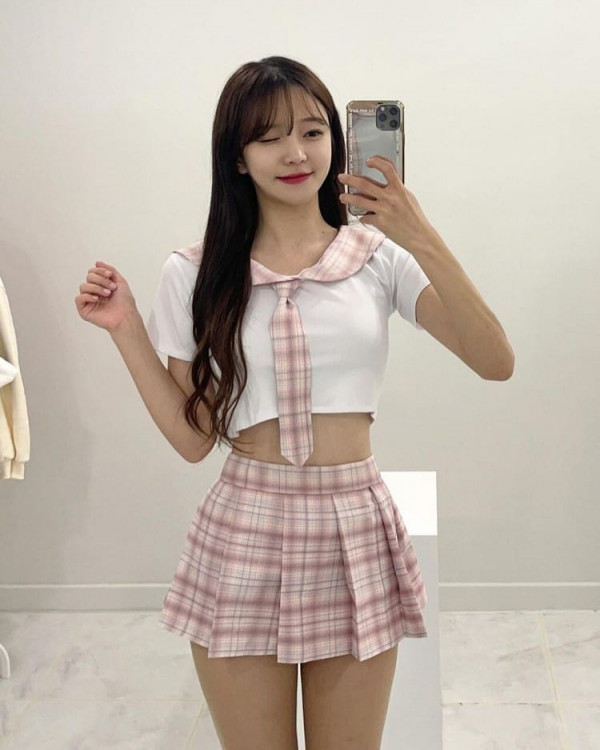 은근야한 BJ 박민정 섹시 코스튬 교복 비키니 셀카