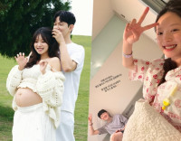 김지영, 출산 위해 병원 行 어쩜 타이밍이… '♥윤수영'과 환한 미소